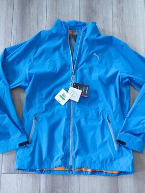 NWT PUMA Men's Storm Golf Jacket French Blue Size LARGE